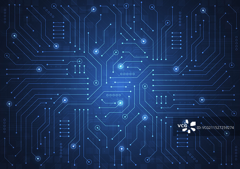 带有技术电路板的抽象背景图片素材