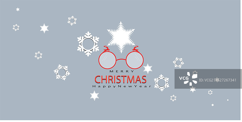 圣诞节圣诞老人眼镜网站banner图片素材