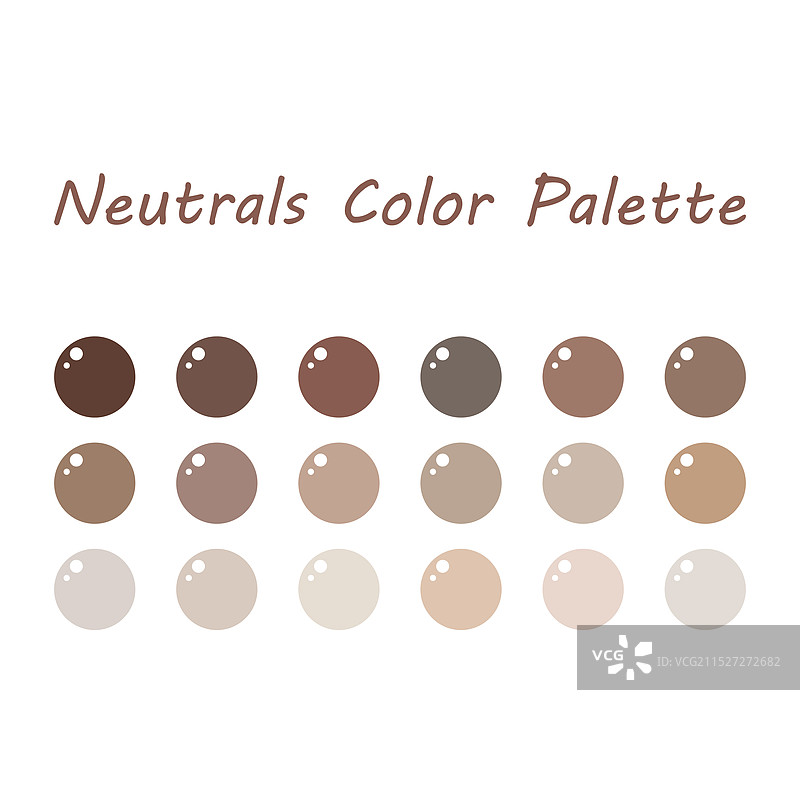 中性色气泡调色板图片素材
