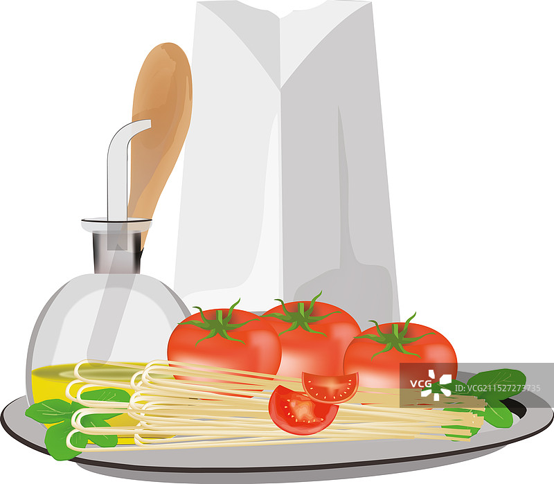 准备美味的新鲜食材图片素材