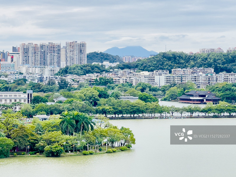 秋日里的惠州西湖图片素材