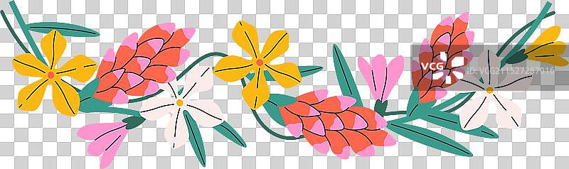 夏威夷热带花卉花环图片素材