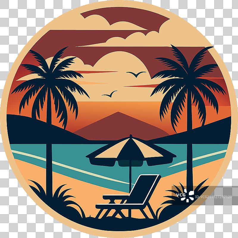 椰子树与夏天图片素材