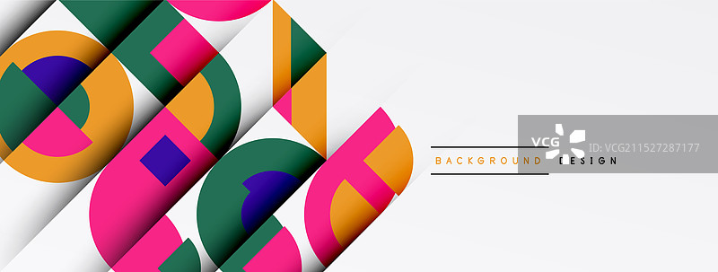 几何设计抽象背景 - 圆形图片素材