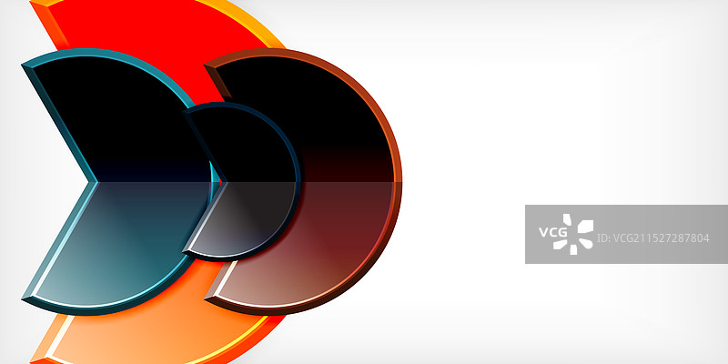 时尚的圆形与三角角度设计图片素材