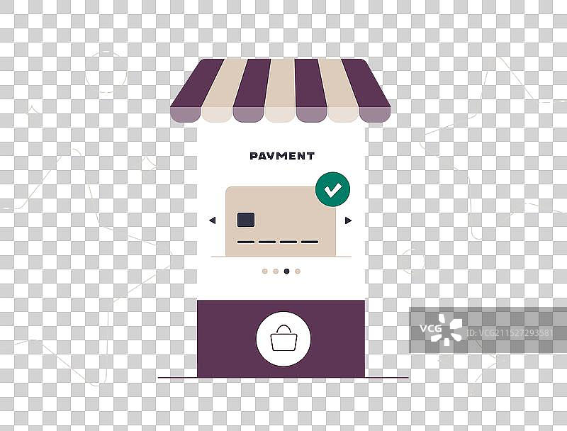 具有付款方式的电子商务结账页面图片素材