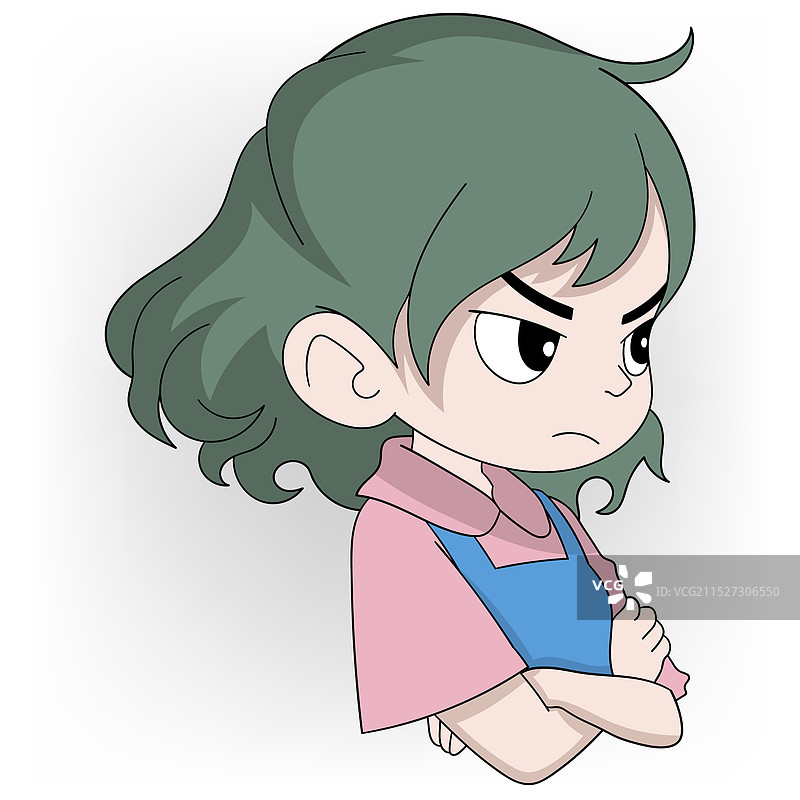 美丽女孩强忍情绪图片素材