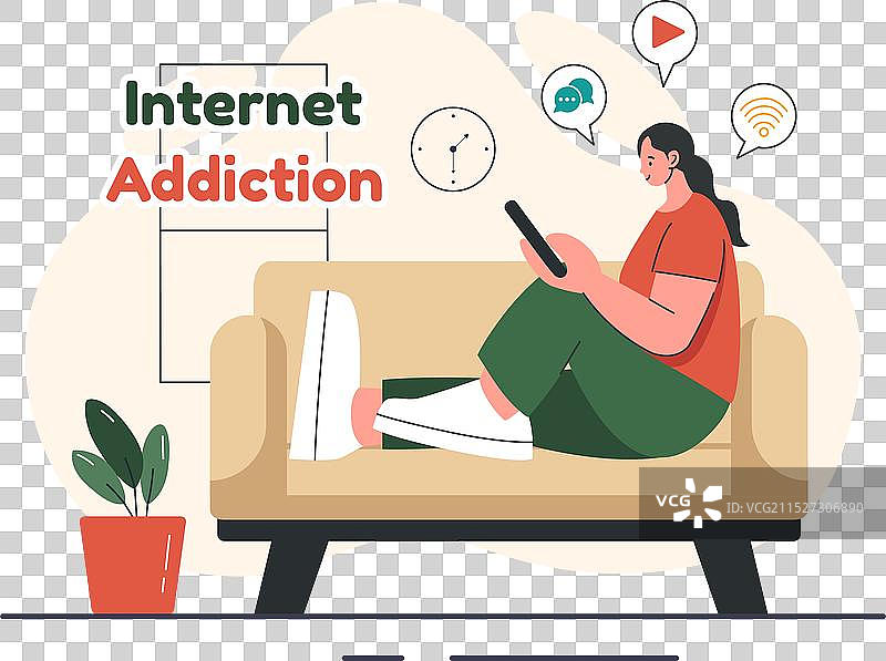 沉迷网络的年轻人图片素材