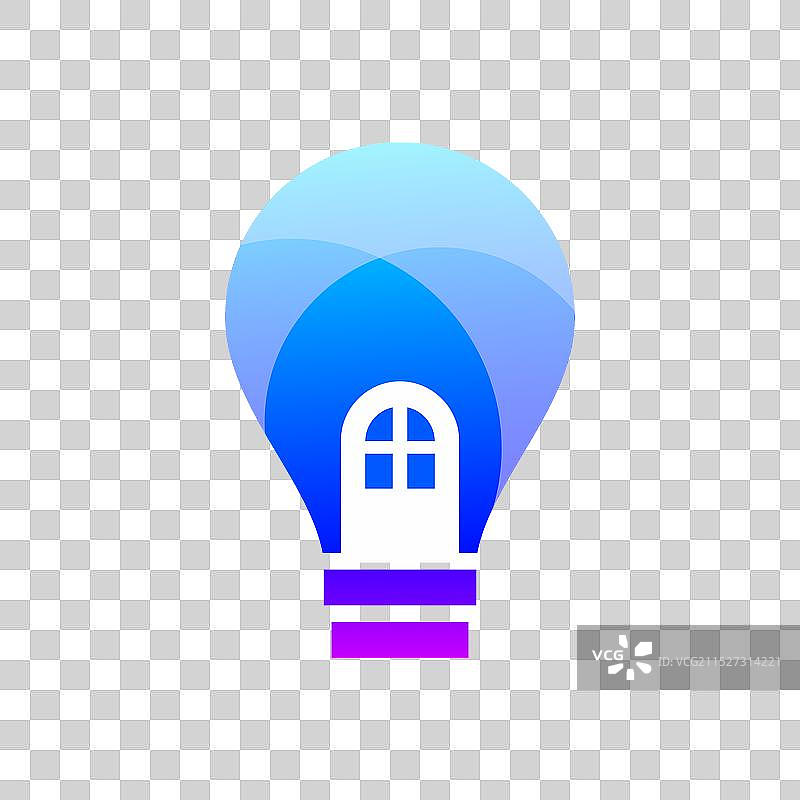 灯泡家居图标标志设计图片素材