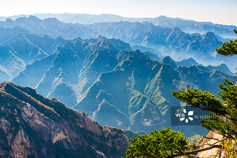 华山，奇险天下第一山图片素材