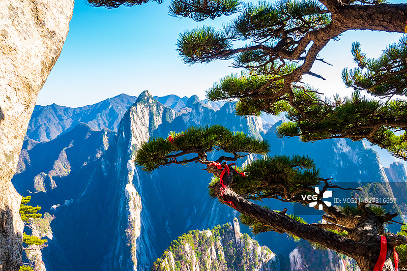 华山，奇险天下第一山图片素材
