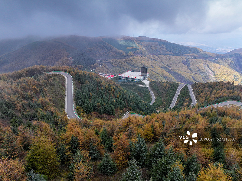 宁夏固原六盘山红军长征景区 交通便捷图片素材
