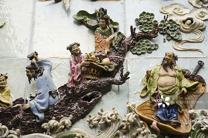 广东省佛山市顺德区西山庙精美建筑图片素材