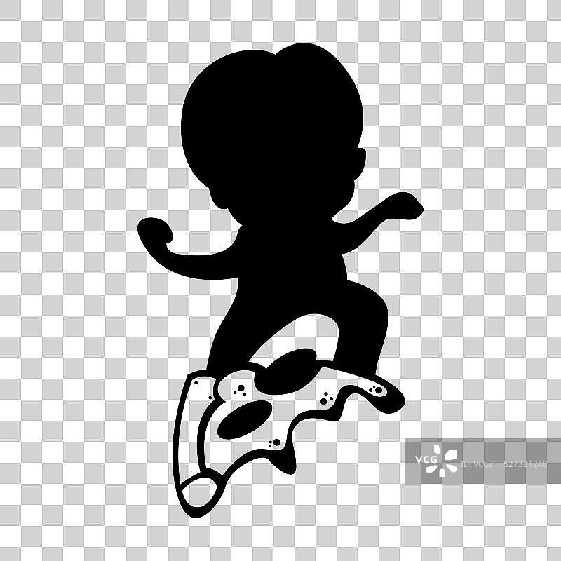 披萨儿童图标Logo设计图片素材