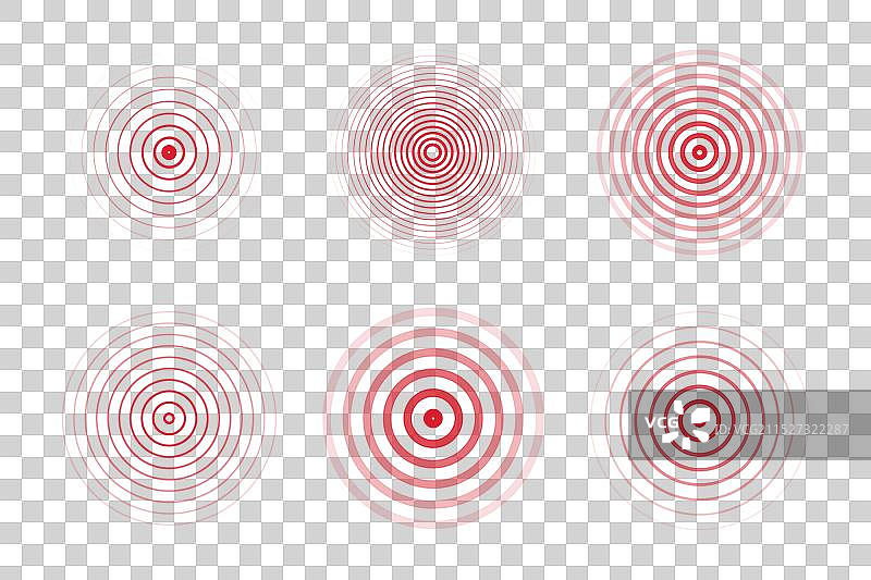 同心波纹圆地震图片素材