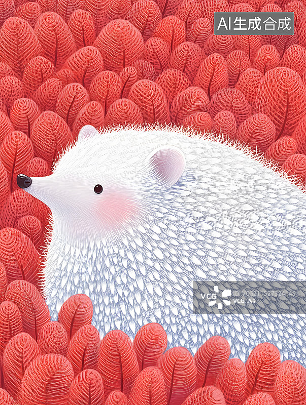 【AI数字艺术】一只可爱的小刺猬图片素材
