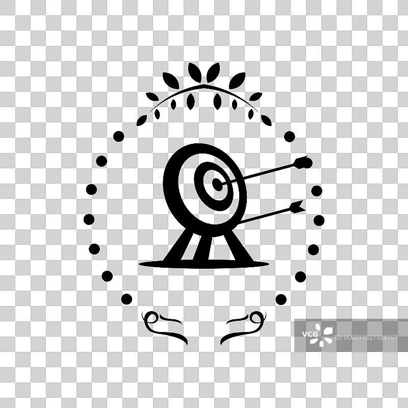 射箭靶标志图标图片素材