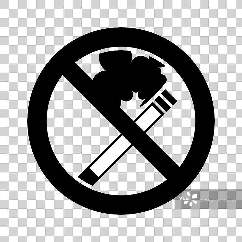 禁止吸烟图标logo设计模板图片素材