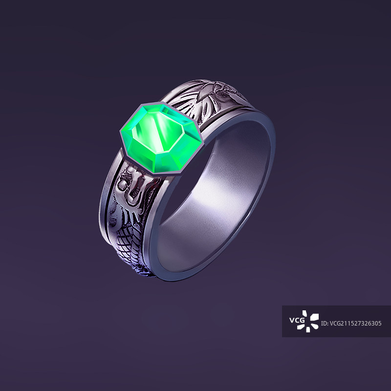 绿宝石戒指图片素材