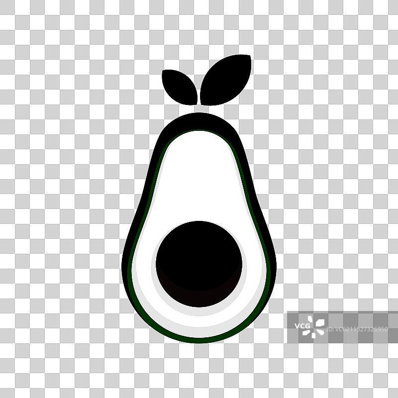 牛油果图标Logo设计模板图片素材