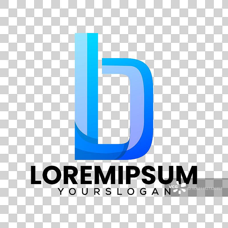 彩色字母b标志设计图片素材