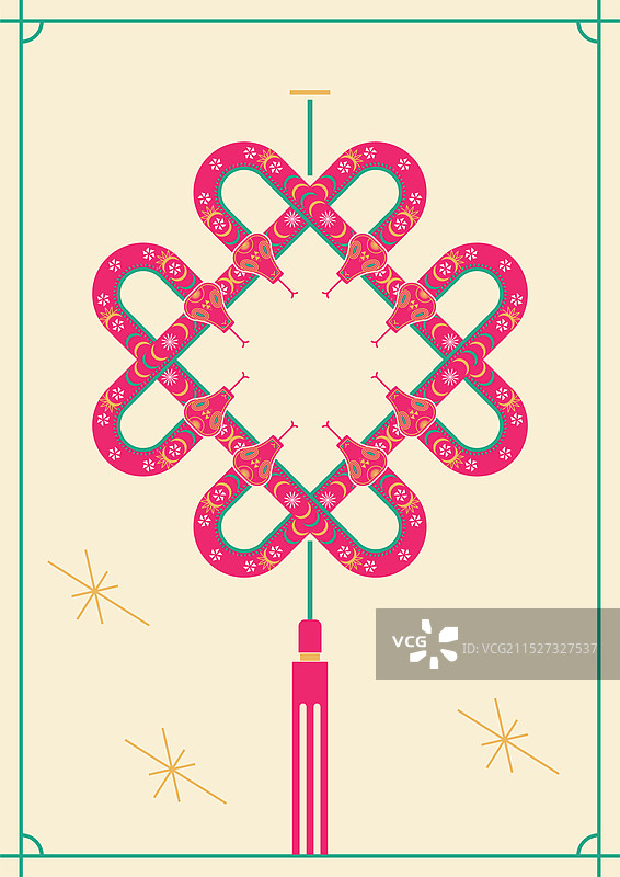 2025蛇年生肖蛇新年插画海报图片素材