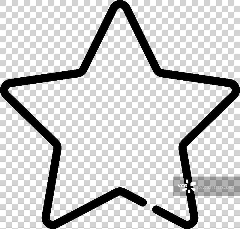 星星轮廓图标图片素材