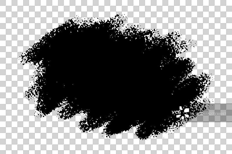 手绘笔刷笔触边框黑色背景图片素材