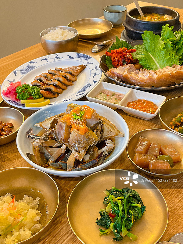 韩国特色料理醉蟹图片素材