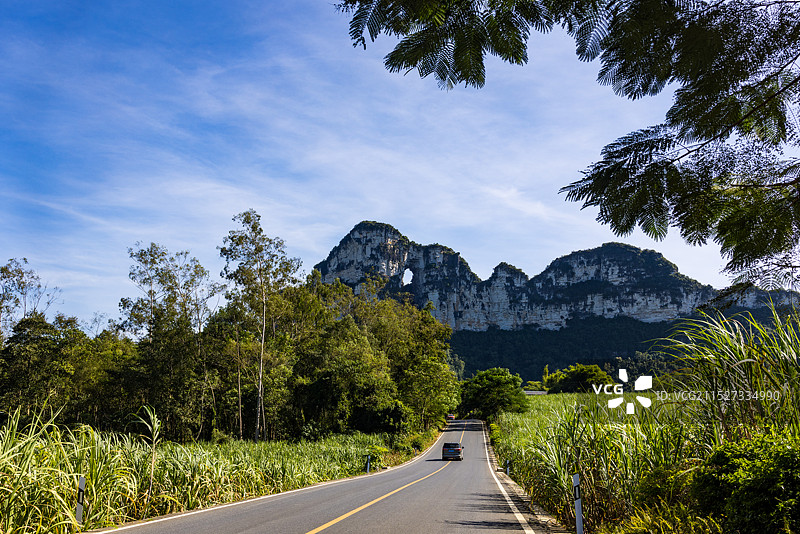 广西明仕田园风景区二图片素材
