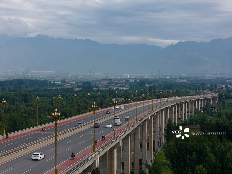 长安镐河大桥图片素材