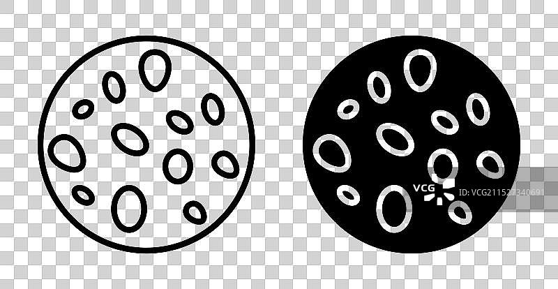 地中海贫血症图标集图片素材