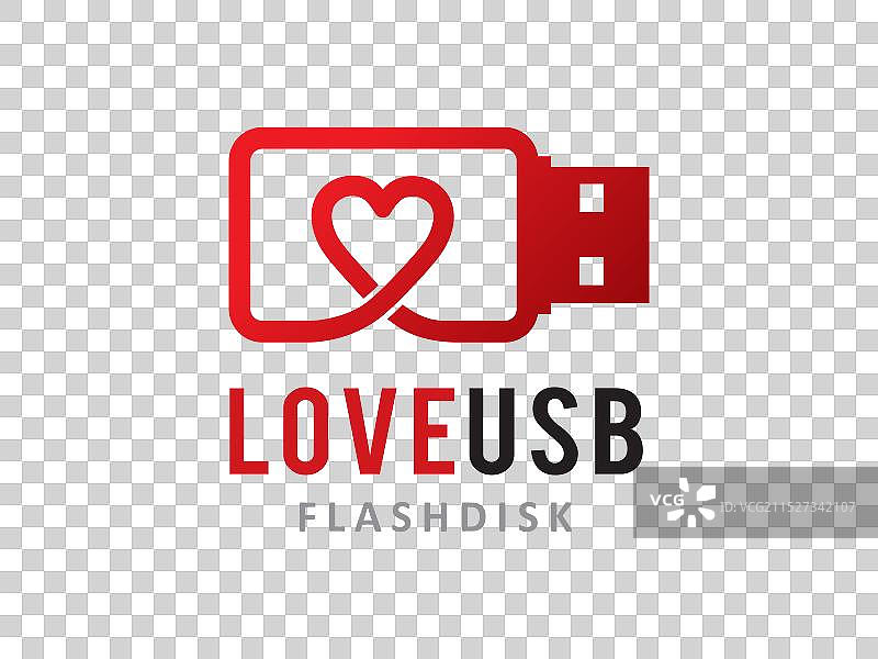 USB标志符号或图标模板图片素材