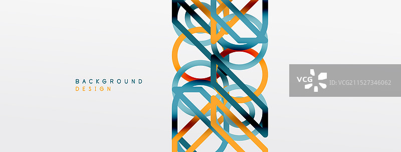 抽象背景 - 多彩的几何形状图片素材