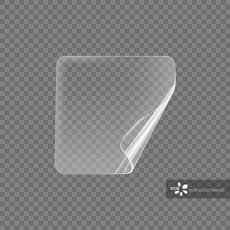 全息波浪透明贴纸图片素材