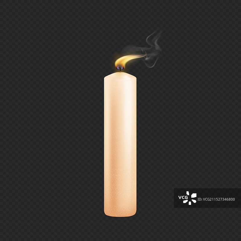 吹灭带光的逼真蜡烛图片素材