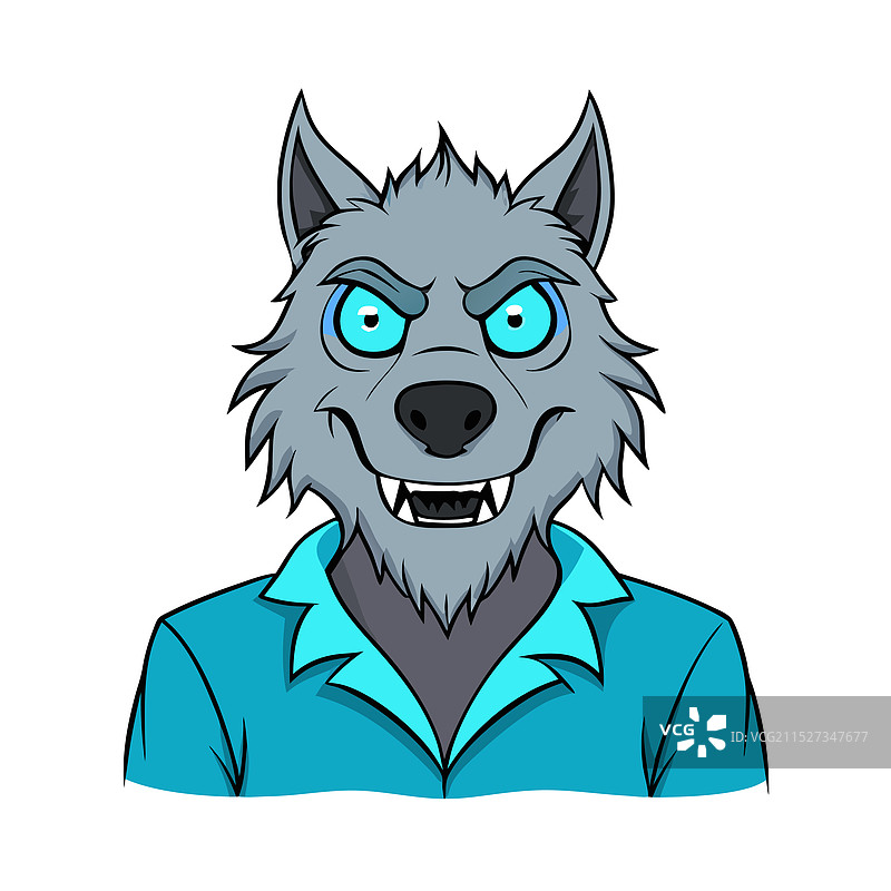 狼人的深色背景和闪烁的眼睛图片素材