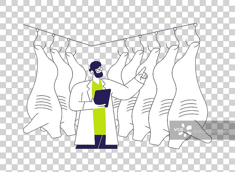 肉类冷藏抽象概念图片素材