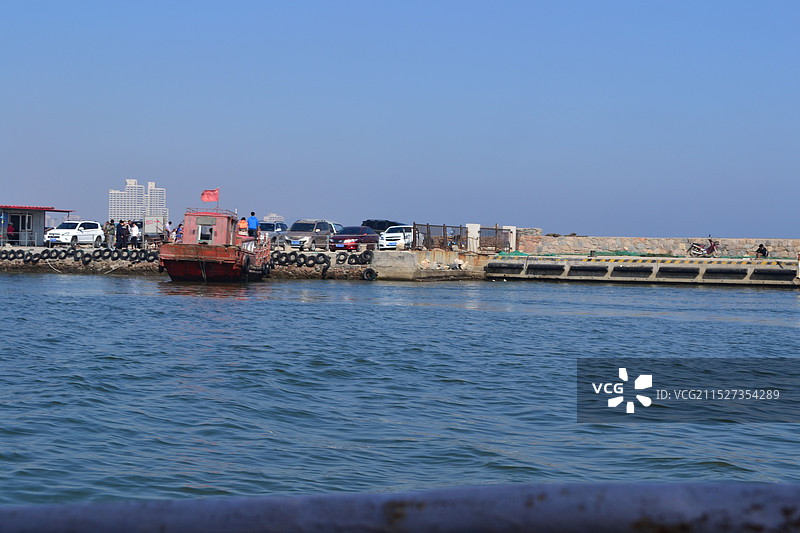 营口辽河老街，辽河渡口，西大庙图片素材