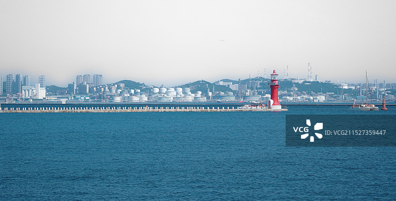 红色灯塔图片素材