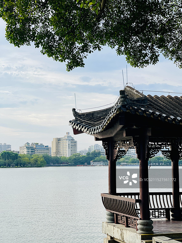 惠州西湖亭台水榭图片素材