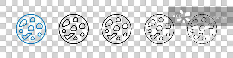 地中海贫血症图标集图片素材