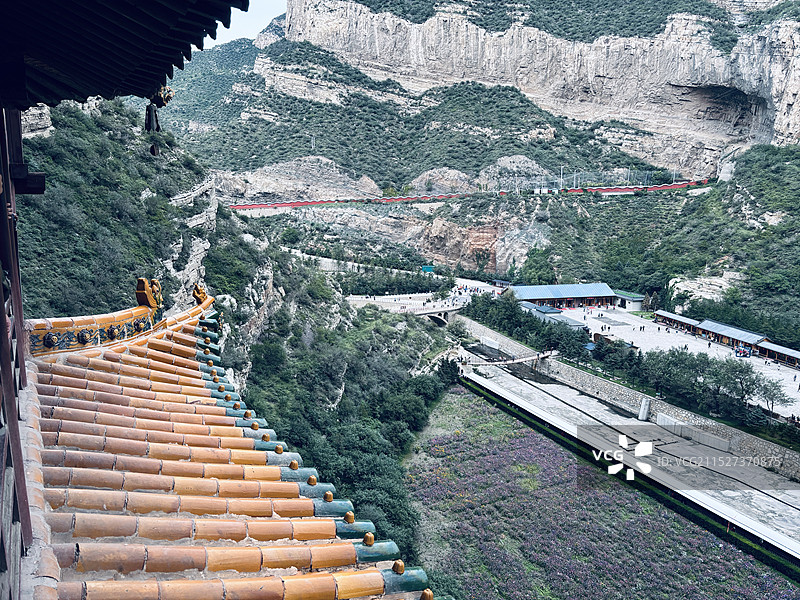 山西大同悬空寺图片素材