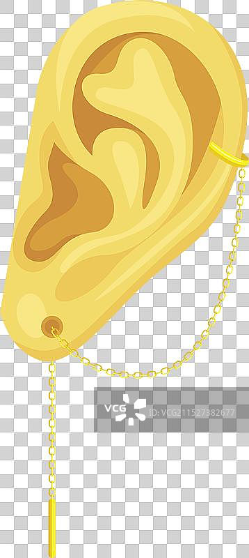 耳骨夹耳环图片素材