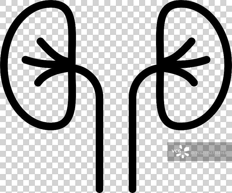 肾脏输尿管线图标图片素材