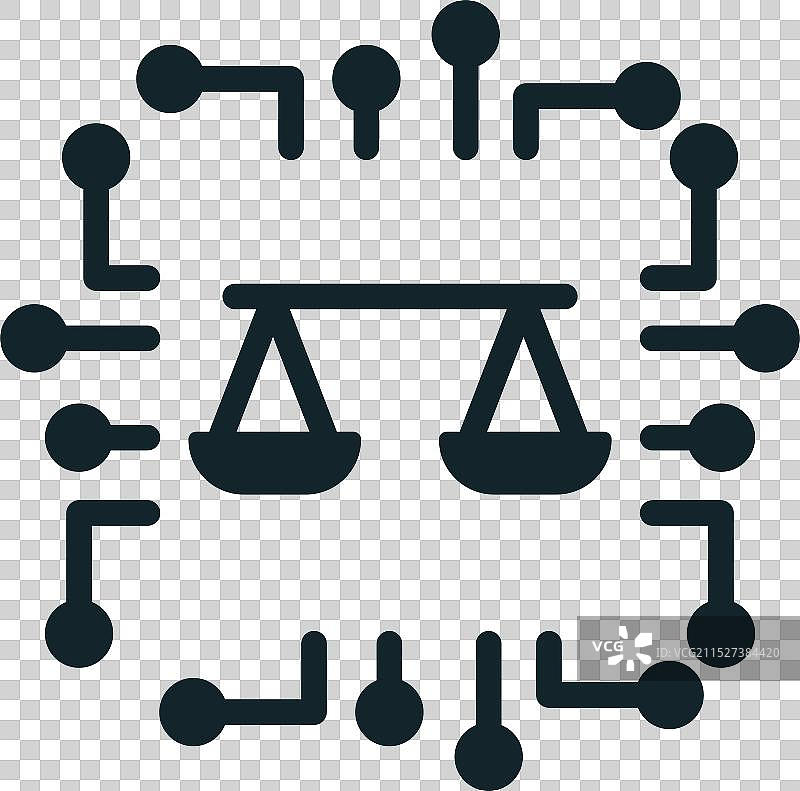 人工智能连接法律图片素材