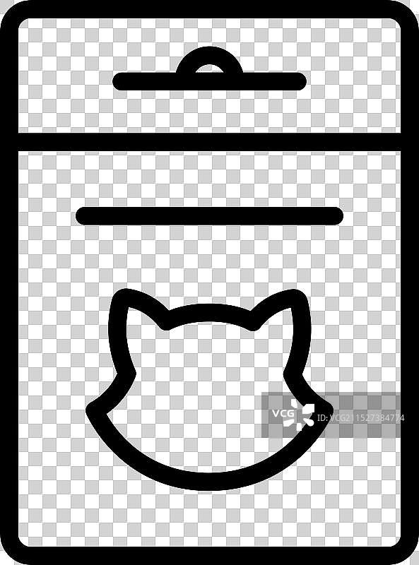 猫粮包装袋图标图片素材