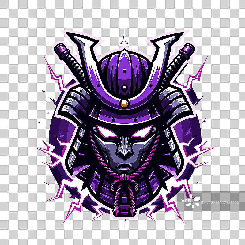 紫色设计武士图标1图片素材