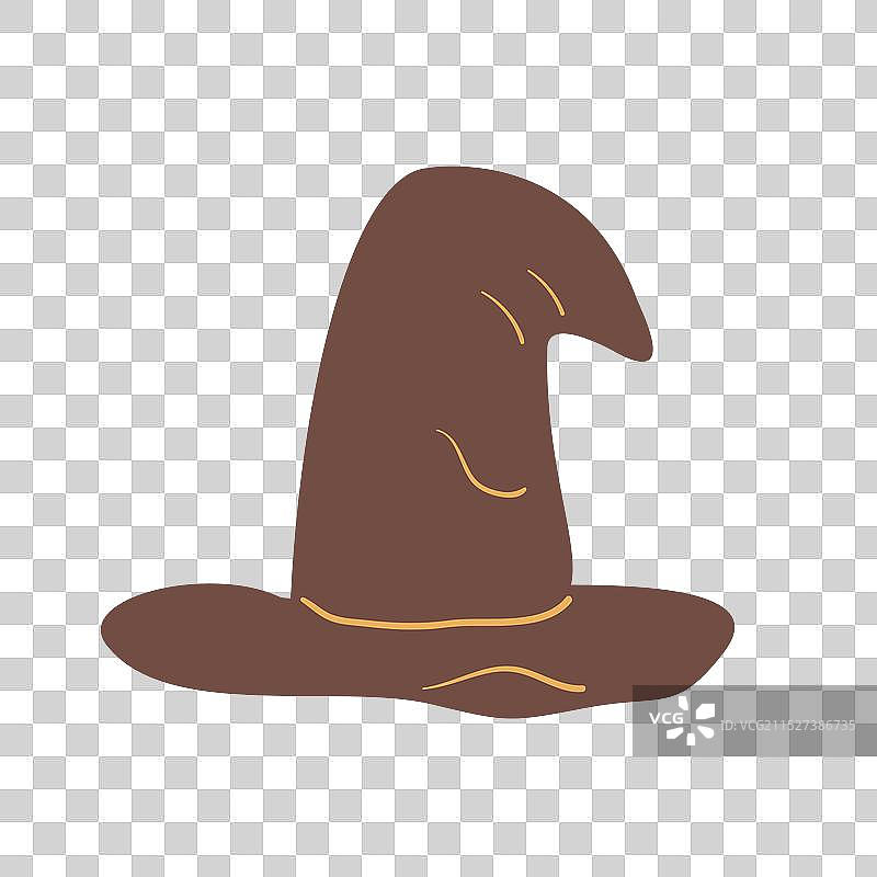 万圣节带扣女巫帽图片素材