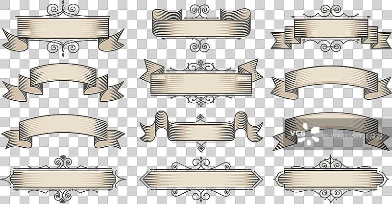 复古横幅图片素材